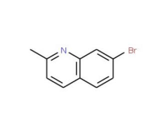 7-Bromo-2-methylquinoline (CAS 4965-34-8) - chemical structure image