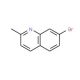 7-Bromo-2-methylquinoline (CAS 4965-34-8) - chemical structure image