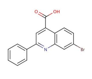 7-bromo-2-phenylquinoline-4-carboxylic acid (CAS 303100-39-2) - chemical structure image