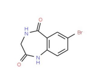 7-Bromo-3,4-dihydro-1H-benzo[e][1,4]diazepine-2,5-dione (CAS 195986-74-4) - chemical structure image