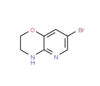 7-Bromo-3,4-dihydro-2H-pyrido[3,2-b][1,4]oxazine (CAS 34950-82-8) - chemical structure image