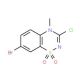 7-Bromo-3-chloro-4-methyl-4H-1,2,4-benzothiadiazin-1,1-dioxide - chemical structure image