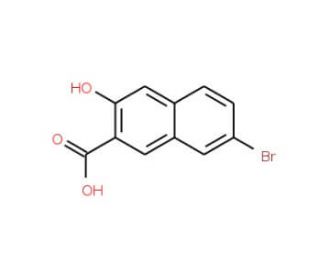 7-Bromo-3-hydroxy-naphthalene-2-carboxylic acid (CAS 1779-11-9) - chemical structure image