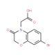 (7-bromo-3-oxo-2,3-dihydro-4H-1,4-benzoxazin-4-yl)acetic acid - chemical structure image