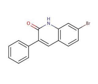 7-Bromo-3-phenyl-2-quinolinol (CAS 861872-50-6) - chemical structure image