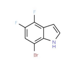 7-Bromo-4,5-difluoroindol (CAS 877160-16-2) - chemical structure image