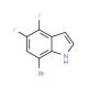 7-Bromo-4,5-difluoroindol (CAS 877160-16-2) - chemical structure image