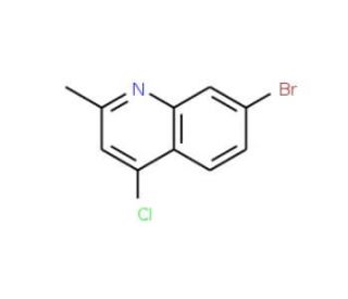 7-Bromo-4-chloro-2-methylquinoline (CAS 143946-45-6) - chemical structure image