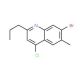 7-Bromo-4-chloro-6-methyl-2-propylquinoline (CAS 1189107-12-7) - chemical structure image