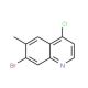 7-Bromo-4-chloro-6-methylquinoline (CAS 1189105-59-6) - chemical structure image