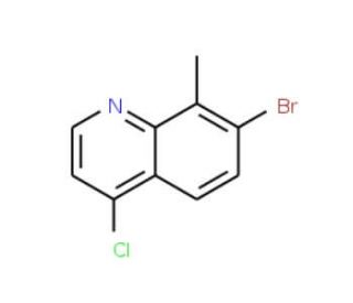 7-Bromo-4-chloro-8-methylquinoline (CAS 1189106-50-0) - chemical structure image