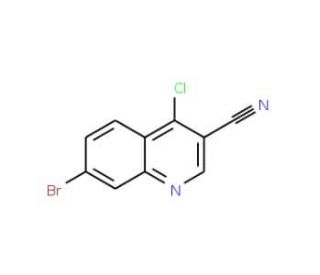 7-Bromo-4-chloro-quinoline-3-carbonitrile (CAS 364793-57-7) - chemical structure image