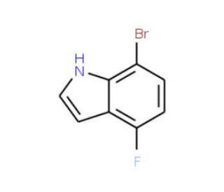 7-Bromo-4-fluoroindole (CAS 292636-09-0) - chemical structure image