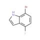 7-Bromo-4-fluoroindole (CAS 292636-09-0) - chemical structure image