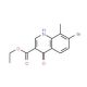 7-Bromo-4-hydroxy-8-methylquinoline-3-carboxylic acid ethyl ester (CAS 1189107-52-5) - chemical structure image