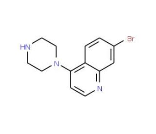 7-Bromo-4-(piperazin-1-yl)quinoline (CAS 927800-44-0) - chemical structure image