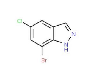 7-Bromo-5-chloro-1H-indazole (CAS 875305-86-5) - chemical structure image
