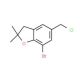 7-bromo-5-(chloromethyl)-2,2-dimethyl-2,3-dihydro-1-benzofuran - chemical structure image