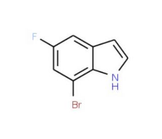 7-Bromo-5-fluoroindole (CAS 408355-23-7) - chemical structure image