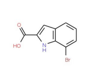 7-Bromoindole-2-carboxylic acid (CAS 16732-71-1) - chemical structure image