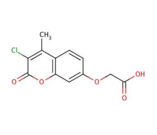 7-(Carboxymethoxy)-3-chloro-4-methylcoumarin (CAS 176446-74-5) - chemical structure image