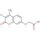 7-(Carboxymethoxy)-3-chloro-4-methylcoumarin (CAS 176446-74-5) - chemical structure image