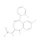 7-Chloro-1,3-dihydro-5-(2-fluorophenyl)-2-nitromethyl-ene-2H-1,4-benzodiazepine (CAS 59467-63-9) - chemical structure image