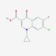 7-Chloro-1-CP-6-fluoro-1,4-dihydro-4-oxo-quinoline-3-carboxylic Acid (CAS 86393-33-1) - chemical structure image