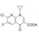 7-Chloro-1-cyclopropyl-6-fluoro-4-oxo-1,4-dihydro-[1,8]naphthyridine-3-carboxylic Acid (CAS 100361-18-0) - chemical structure