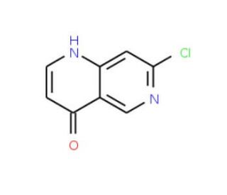7-Chloro-1H-1,6-naphthyridin-4-one (CAS 952138-12-4) - chemical structure image