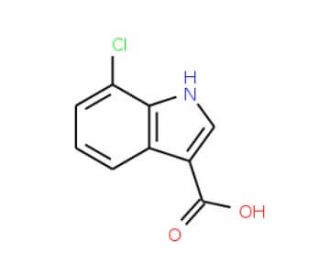 7-Chloro-1H-indole-3-carboxylic acid (CAS 86153-24-4) - chemical structure image