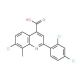 7-Chloro-2-(2,4-dichlorophenyl)-8-methylquinoline-4-carboxylic acid - chemical structure image