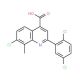 7-Chloro-2-(2,5-dichlorophenyl)-8-methylquinoline-4-carboxylic acid - chemical structure image