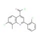 7-chloro-2-(2-chlorophenyl)-8-methylquinoline-4-carbonyl chloride - chemical structure image