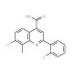 7-Chloro-2-(2-chlorophenyl)-8-methylquinoline-4-carboxylic acid - chemical structure image