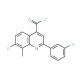 7-chloro-2-(3-chlorophenyl)-8-methylquinoline-4-carbonyl chloride - chemical structure image