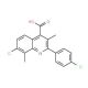 7-Chloro-2-(4-chlorophenyl)-3,8-dimethylquinoline-4-carboxylic acid - chemical structure image