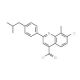 7-chloro-2-(4-isobutylphenyl)-8-methylquinoline-4-carbonyl chloride - chemical structure image