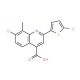 7-Chloro-2-(5-chlorothien-2-yl)-8-methylquinoline-4-carboxylic acid - chemical structure image