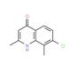 7-Chloro-2,8-dimethyl-4-quinolinol (CAS 21629-48-1) - chemical structure image