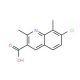7-Chloro-2,8-dimethylquinoline-3-carboxylic acid (CAS 948290-22-0) - chemical structure image