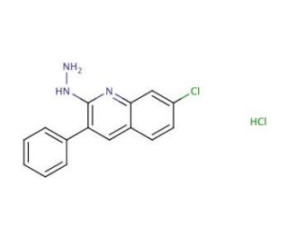 7-Chloro-2-hydrazino-3-phenylquinoline hydrochloride (CAS 1171022-53-9) - chemical structure image