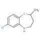 7-chloro-2-methyl-2,3,4,5-tetrahydro-1,5-benzothiazepine - chemical structure image