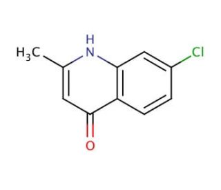 7-Chloro-2-methyl-4-quinolinol (CAS 15644-88-9) - chemical structure image