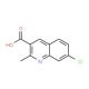 7-Chloro-2-methyl-quinoline-3-carboxylic acid (CAS 171270-39-6) - chemical structure image