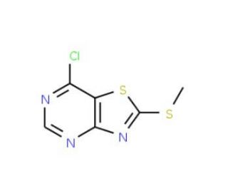 7-chloro-2-(methylthio)[1,3]thiazolo[4,5-d]pyrimidine - chemical structure image