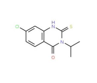 7-chloro-3-isopropyl-2-mercaptoquinazolin-4(3H)-one - chemical structure image
