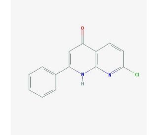 7-Chloro-4-hydroxy-2-phenyl-1,8-naphthyridine (CAS 286411-09-4) - chemical structure image
