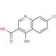 7-Chloro-4-hydroxy-3-quinolinecarboxylic acid (CAS 86-47-5) - chemical structure image