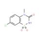 7-Chloro-4-methyl-2H-1,2,4-benzothiadiazin-3(4H)-on-1,1-dioxide (CAS 5790-71-6) - chemical structure image